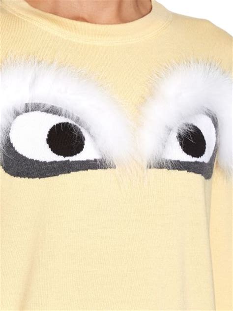 fendi sweater yellow eyes|fendi t shirts.